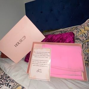 House of CB - Christie Pink Crepe Tailored Trouser